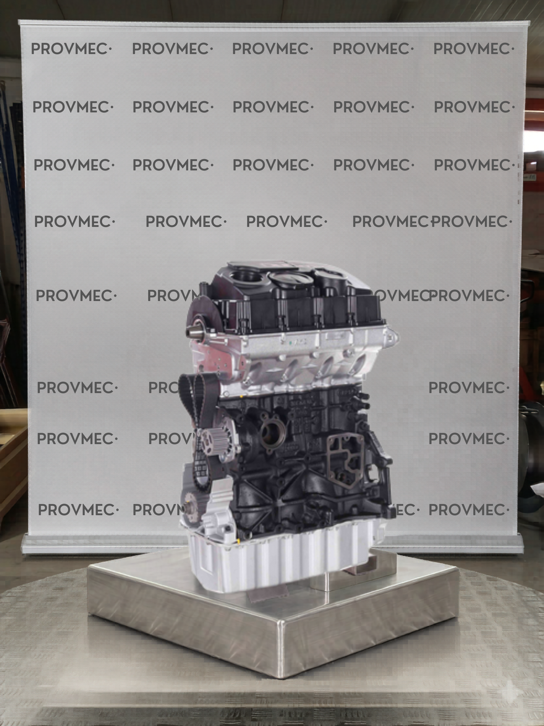 Vista do bloco e sistema de injeção-bomba do motor VW BRS 1.9 TDI.